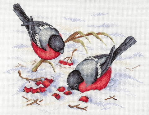 MP Studija: Winter Berries SNV - 639 siuvinėjimo rinkinys iš MP Studija - HOBI.LT 🇱🇹