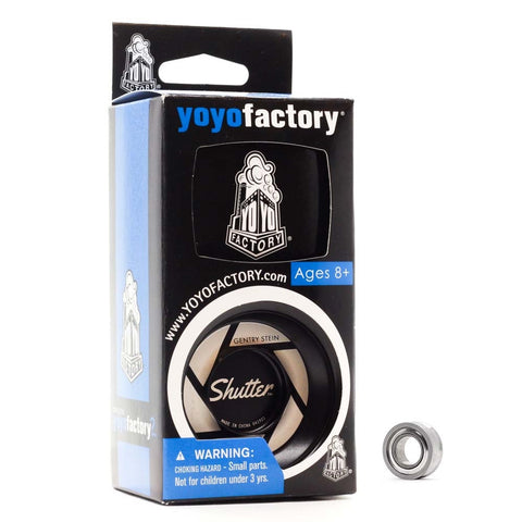 YoYoFactory Shutter juodas profesionalus yo-yo – Gentry Steino parašas, pažengusiems