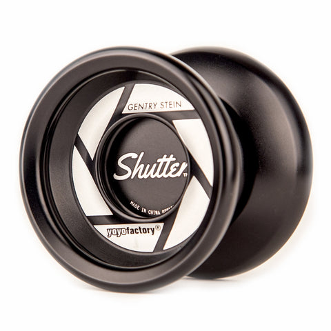 YoYoFactory Shutter juodas profesionalus yo-yo – Gentry Steino parašas, pažengusiems