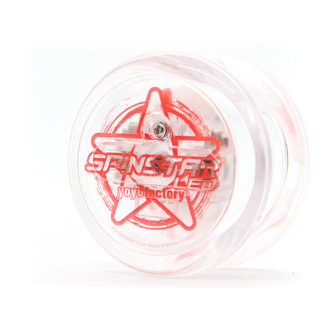 YoYoFactory Spinstar LED jo-jo – raudonas, šviečiantis, 8+, pradedantiesiems ir pažengusiems