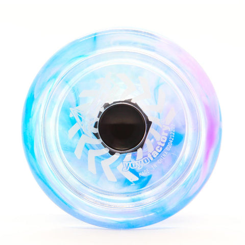 YoYoFactory Arrow Galaxy yo-yo pradedantiesiems – polikarbonatas, su guoliu ir papildoma virvele