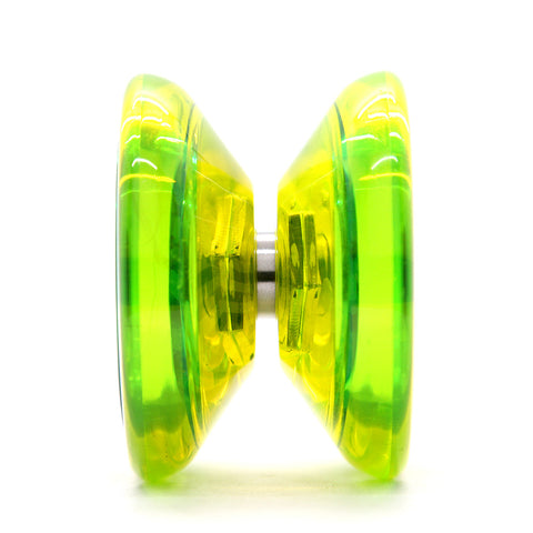 YoYoFactory Arrow yoyo – geltona, pradedantiesiems, piršto sukimui