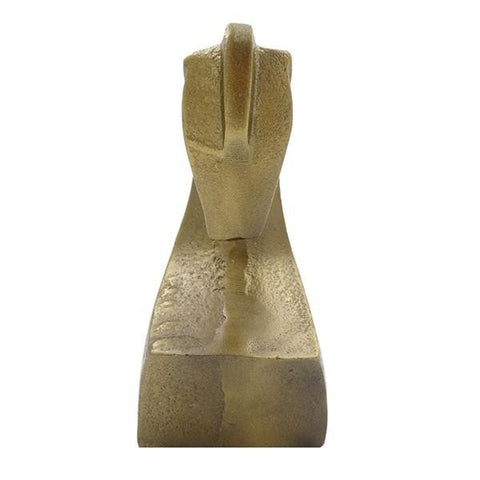 Knygų laikiklis arkliuko formos bronzos spalvos, kompaktiškas ir masyvus, laiko knygas stabiliai, matomas iš viršaus