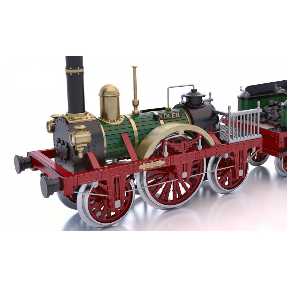 Locomotive à vapeur Rocket 1/24 - OcCre 54000 - kit construction bois métal