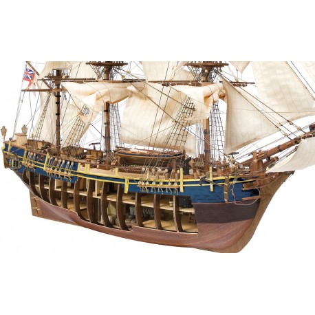 Occre Bounty 1:45 (14006) Model Boat Kit - Cutaway Hull!
