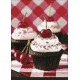 Deimantinis paveikslas Cherry Cupcake WD043 27*38 cm