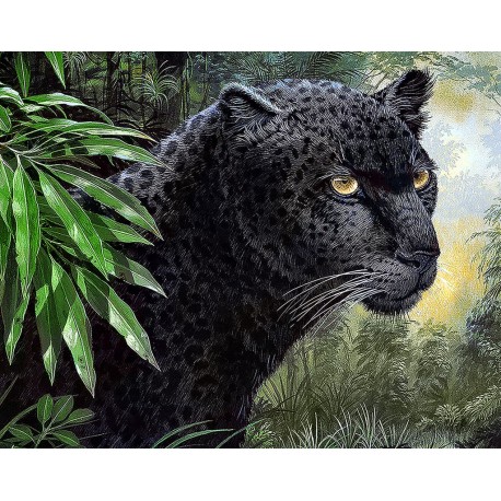 Deimantinis paveikslas Panther WD072 48*38 cm