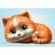 Deimantinis paveikslas Ginger Cat WD194 30*20 cm