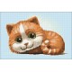 Deimantinis paveikslas Ginger Cat WD194 30*20 cm