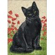 Deimantinis paveikslas Black Kitty WD208 27*38 cm