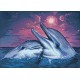 Deimantinis paveikslas Dolphins WD223 38*27 cm