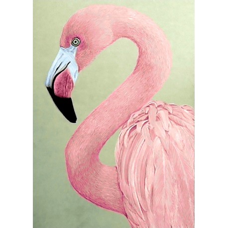 Deimantinis paveikslas Pink Flamingo WD232 27*38 cm