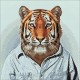 Deimantinis paveikslas Mr Tiger WD258 38*38 cm