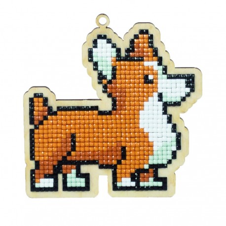 Diamond mosaic souvenir Dog Rocky WW106