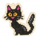 Deimantinės mozaikos suvenyras Black Cat WW193