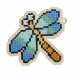 Deimantinės mozaikos suvenyras Dragonfly WW196