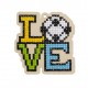 Deimantinės mozaikos suvenyras Love Football WW298