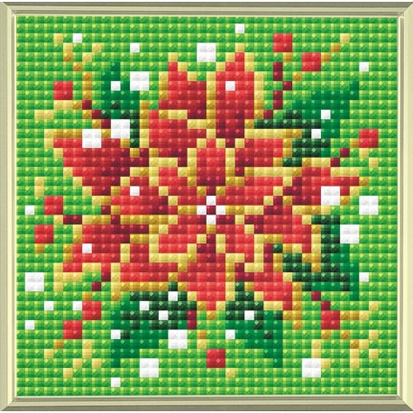 Poinsettia diamond mosaic kit by RIOLIS Ref. no.: AM0019