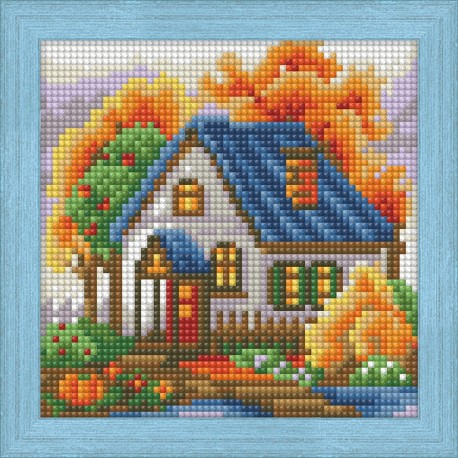Deimantinis paveikslas Autumn House AZ-1565 15_15cm