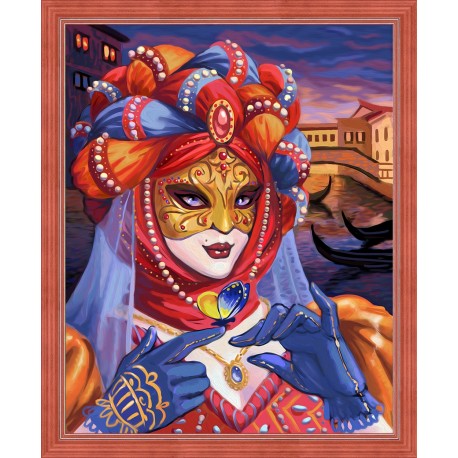 Diamond Painting Kit Venetian Madam AZ-1586 40_50cm