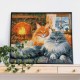 Deimantinis paveikslas 2 Cats AZ-1649 40_50cm