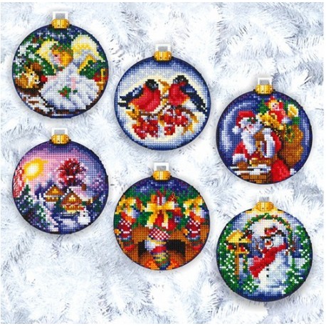 Christmas Balls SANN-18 - Cross Stitch Kit by Andriana