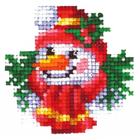 Christmas Toys Snowman SANN-19 - Cross Stitch Kit by Andriana