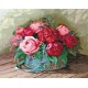 Peons And Roses SANP-36 - Cross Stitch Kit by Andriana