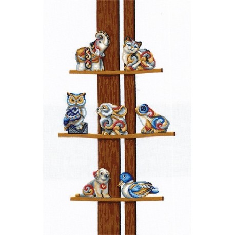 Collection Of Figurines SANS-43 - Cross Stitch Kit by Andriana