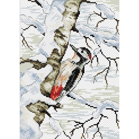 Cross Stitch Kit (Discontinued) Woodpecker SM-099