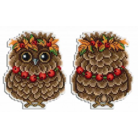 Cross Stitch Kit Autumn Owlet SR-342