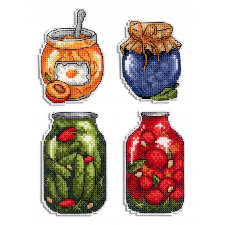 Cross Stitch Kit Gifts of Autumn. Magnets SR-454