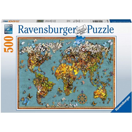 Puzzle 500 World Of Butterflies - RAVENSBURGER dėlionė