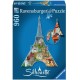 Puzzle 960 Silhouette Eiffel Tower - RAVENSBURGER dėlionė