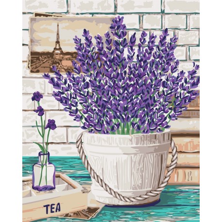 Tapybos Pagal Skaičius Rinkinys - Lavender Aroma 40x50 cm B080