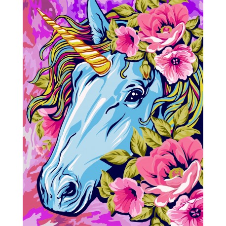 Tapybos Pagal Skaičius Rinkinys - Fairytale Unicorn 40x50 cm R001