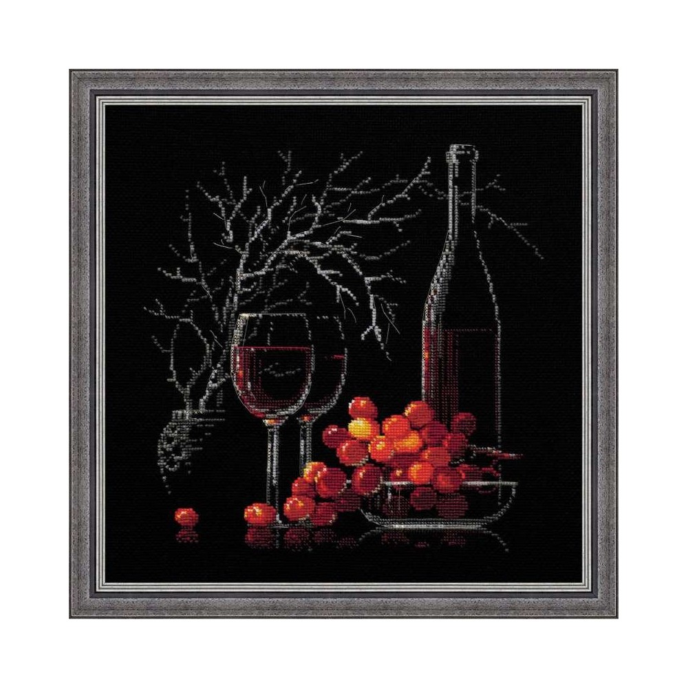 Still Life with Red Wine - Cross Stitch Kit from RIOLIS Ref. no.:1239