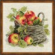 RIOLIS - Create It Yourself - Siuvinėjimo rinkinys „Prinokę obuoliai“ 1450 (30x30 cm)