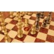 Luxury Solid Brass Chess Set with Briar Elm Wood Chess Board