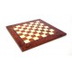 Luxury Solid Brass Chess Set with Elm Wood Chess Board