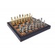Arabiško stiliaus šachmatai su odos imitacijos lenta/dėže + ŠAŠKIŲ komplektas