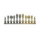 Arabiško stiliaus šachmatai su odos imitacijos lenta/dėže + ŠAŠKIŲ komplektas