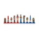 EGYPTIANS II: Metal Chess Set with Beautiful Briar Erable Wood Chessboard
