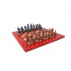 LANZICHENECCHI SET II: Metal Chess Men Set with Briar Erable Wood Gameboard