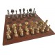 ORIENTAL XL Chess Set with Genuine Leather Chess Board