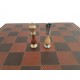 LARGE Oriental Chess Set with Genuine Leather Chess Board