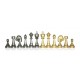 Beautiful Solid Brass Chess Set with genuine leather Chess Board