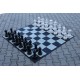OUTDOOR SET: Giant High quality PVC Chess Set for Outdoor Chess games