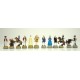AMERICAN REVOLUTION: Handpainted Chess Set with Briar Erable Wood Chessboard