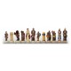 ROMANS vs ARABS: Handpainted Chess Set with Rare wooden Chessboard & Box
